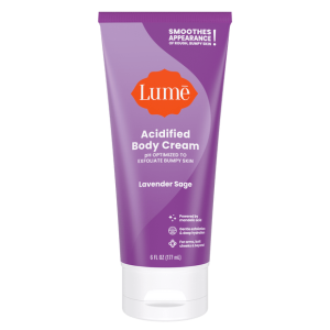 Lume Acidified Body Cream, Lavender Sage, 6oz Gentle Exfoliation